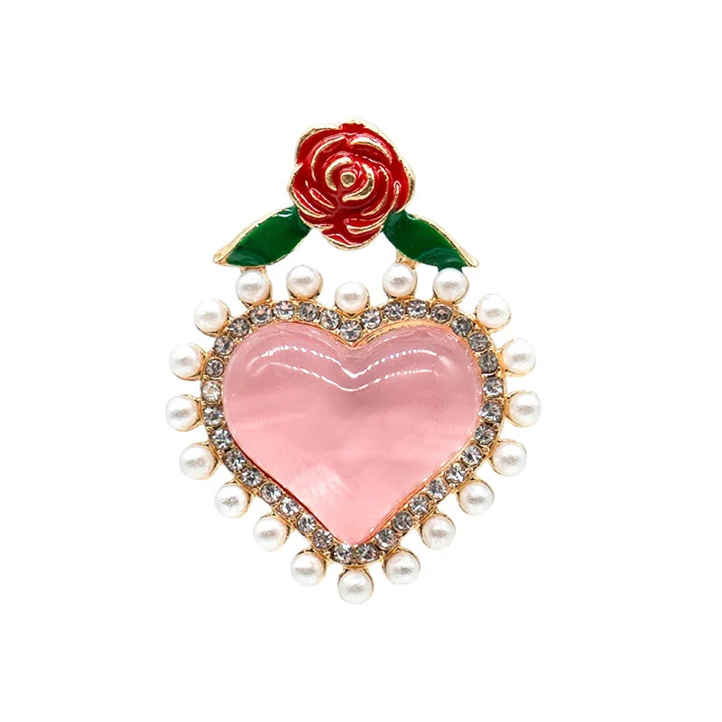 1/8pcs Red Cherry Strawberry Metal Shoe Charms Bling Cactus Luxury Shoe Decoration Accessories Pin Clog for Women Girls Gift