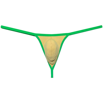 Sexy Men's Underwear Thong Contour Pouch Tangas String Brief Micro Underpants Man Lingerie Mini Bikini Comfortable Sissy Panties