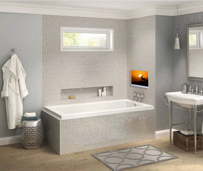 Souria 22 inches White Color Waterproof Bathroom SPA Hotel TV Built-in WiFi Bluetooth DTV Tuner Android IP66 Television