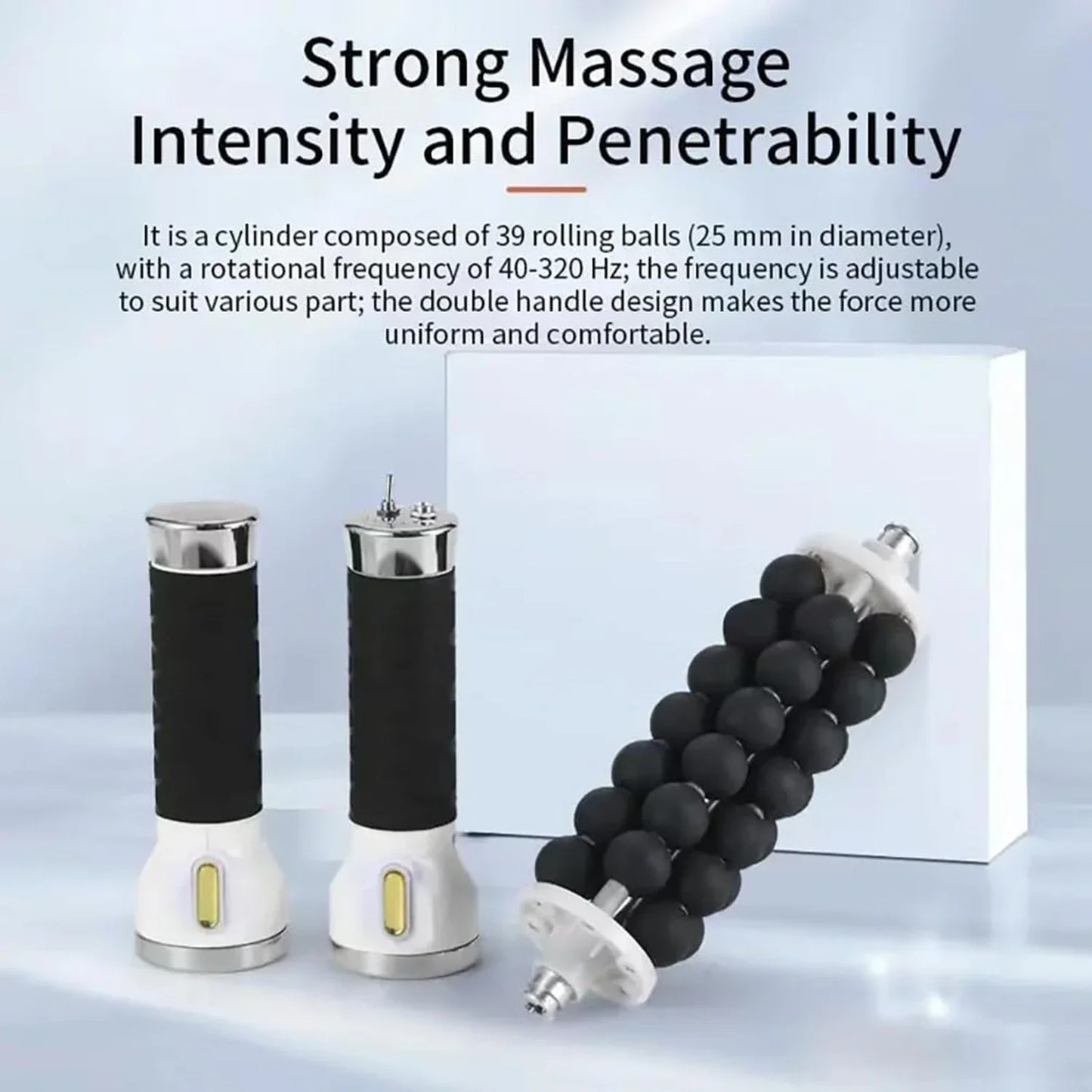 Electric Roller Impact Massager Portable Muscle Relaxation Rolling Ball Device For Athletes To Relieve And Recover Muscles