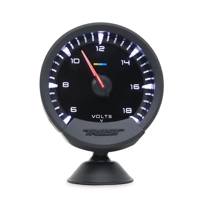 GReddi Sirius Meter Series Trust 74mm White LED Auto Gauge Volt Water Temp Oil Temp Oil Press RPM Turbo A/F Ratio Fuel Press