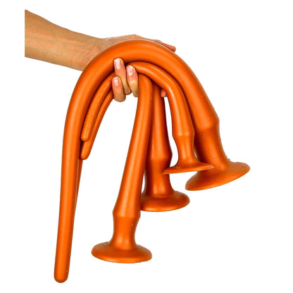 30-60CM Liquid Silicone Scale Anal Strip Butt Plug Dildo Stimulate Anus Vagina Soft Anal Dilator Couple Sex Toys For Women Men