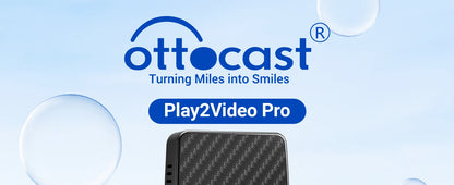 OTTOCAST Play2Video Pro Android Ai Box Pro Built in YouTube Netflix Tiktok IPTV Wired to Wireless CarPlay Car Accessories