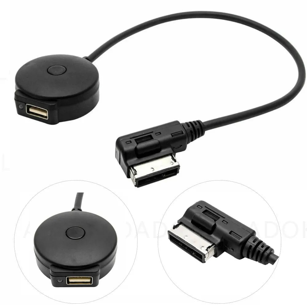 Car Bluetooth AUX Receiver USB Cable Adapter for VW Audi 2G 3G MMI Systems A4 A5 A6 Q5 Q7 Audio Media Input AMI MDI Interface