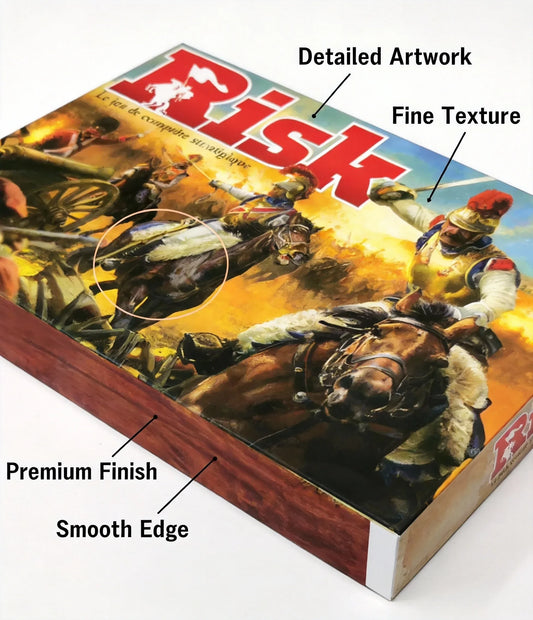 French Risk Strategy Board Game Classic World Conquest Game 2-5 Players Ages 10+ Premium Components Vintage Design