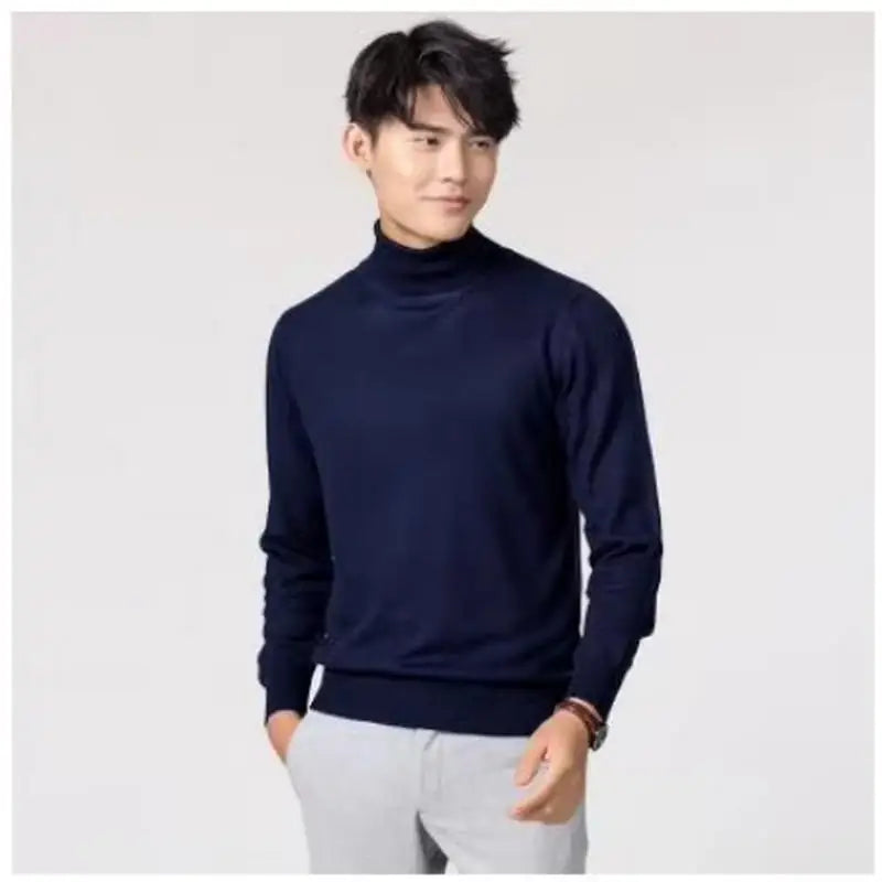 Cashmere turtleneck men sweater clothes for 2024 autumn winter jersey hombre pull homme hiver pullover men high neck sweaters