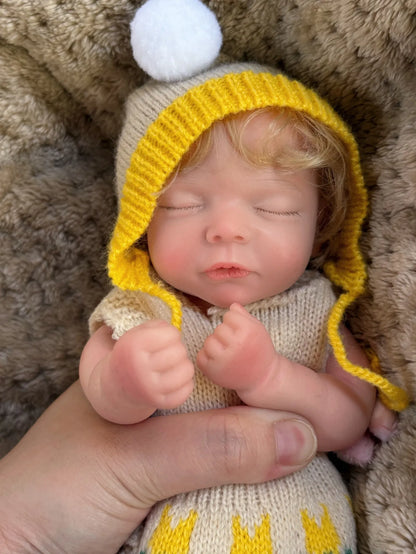 1 PC 10inch Open Mouth Reborn Silicone Girl With Rooted Hair Waterproof Newborn Baby Girl Lifelike Painted Realistic Doll Toy