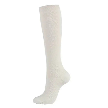 HYSAIXIA brand Solid Color Unisex Compression Cocks Men Women Gray Black Blue Brown Bhite Apricot 15-20mmhg