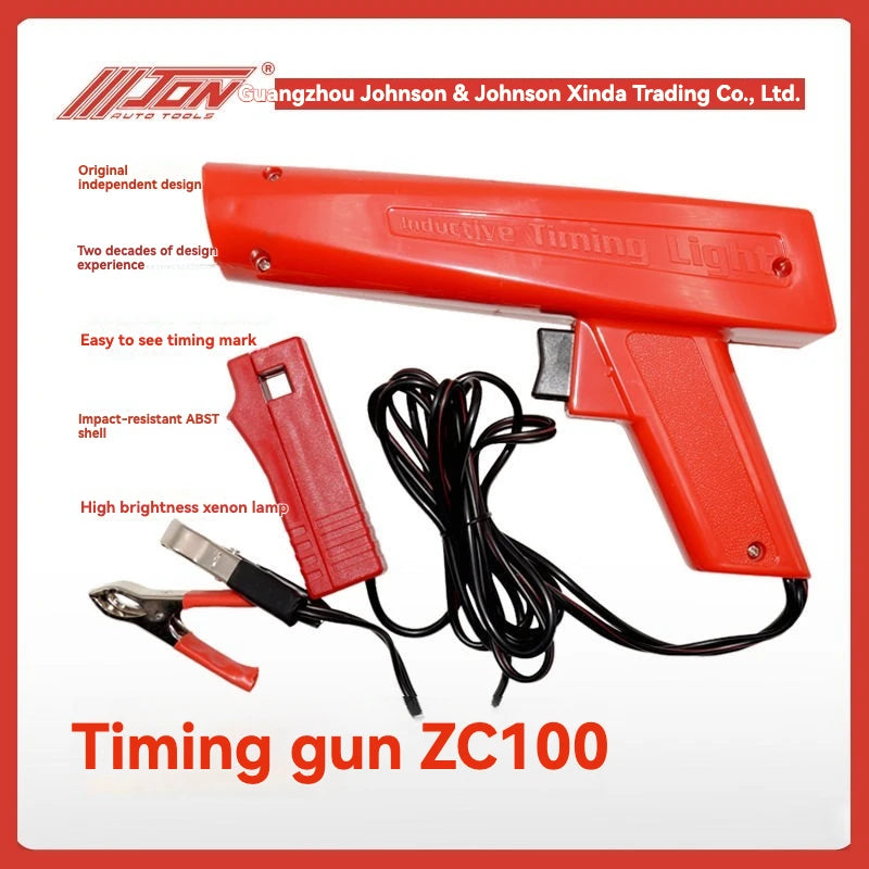 High-brightness timing gun, engine ignition timing light, automotive and motorcycle repair tools, durable handle, precise adjust