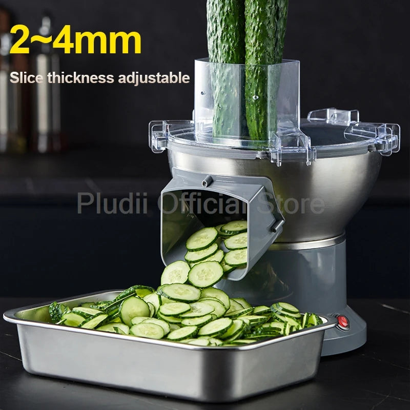 M1 Commercial Electric Vegetable Dicer Multifunctional Food Processor Compact Chives Scallion Slicer for Kitchen Restaurant Home