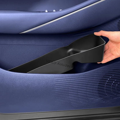 For Geely EX5 Galaxy E5 2025 2026 2024 Door Storage Organizer Door Side Slot Tray Lower Storage Box TPE Car Accessories Interior