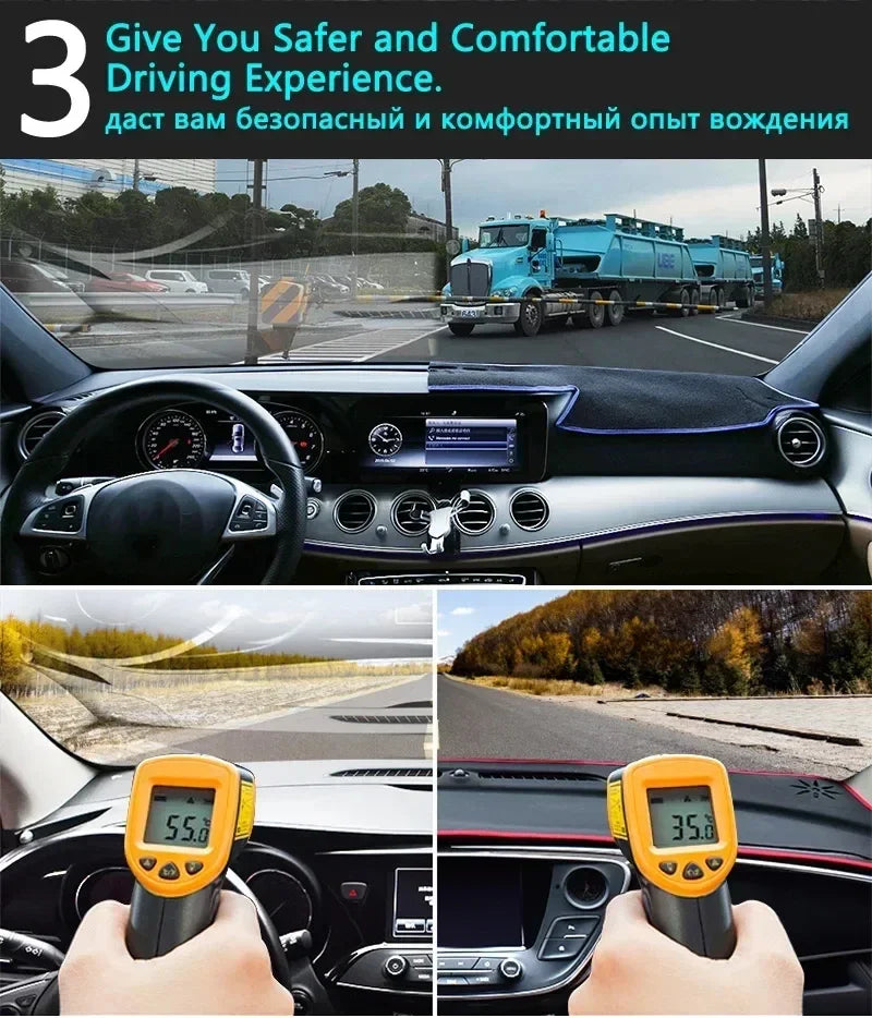 For Tunland V9 V7 Mars 7 9 Accessorie 2024 2025 2026 Dashboard Mat Cover Dash Carpet Dashmat Liner Sunshade Anti Sun Sticker Pad