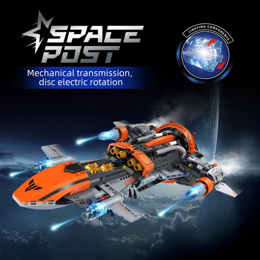K96156 Space Shuttle Building Blocks DIY Spaceship Model STEM MOC Home Decor Birthday Christmas Gift Kids Adults 764PCS