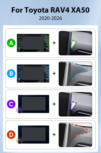 Ainavi 13.1 Inch For Toyota RAV4 2019 2020 2021 2023 2025 XA50 2K HDMI Car Radio CarPlay Android Auto Player 4G Car Multimedia
