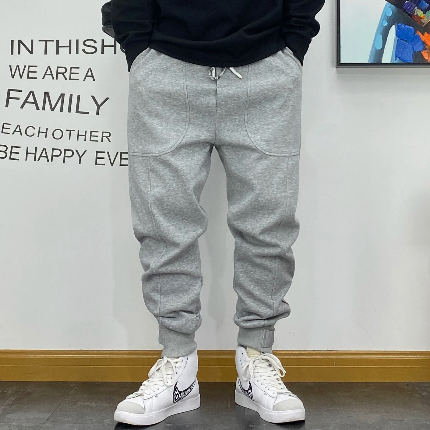 American Casual Harem Sweatpants Loose Oversized Jogging Pants Men Clothing Streetwear Hip Hop Joggers Harajuku Sport Trousers