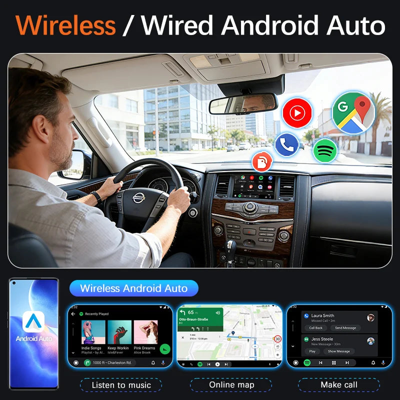 Wireless CarPlay Module For Nissan Pathfinder 2013-2019 QX60 QX70 QX80 Android Auto Car Play
