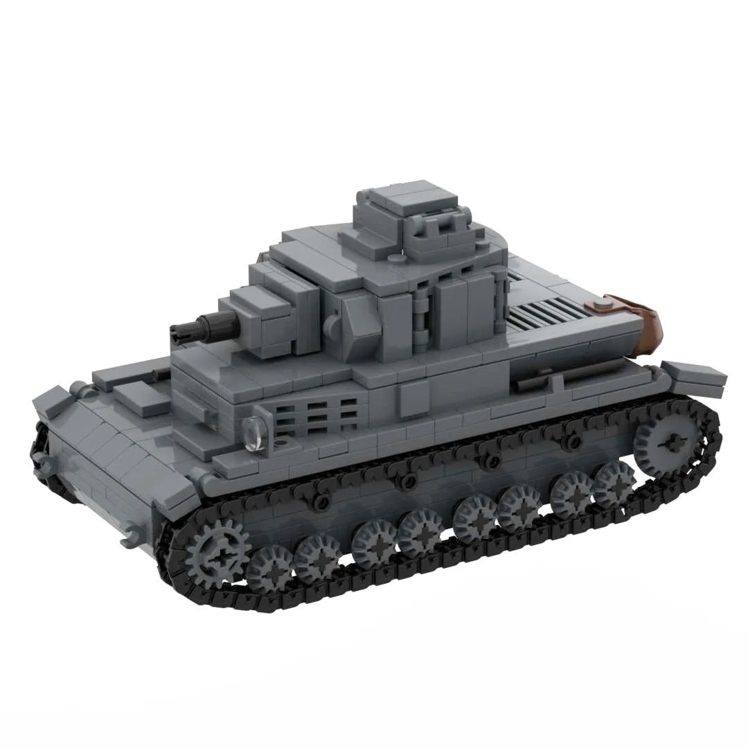 WW2 German Panzer IV Tank D F G J H Collection Building Blocks Set Military Armored Vehicle Bricks WWII PZ IV Model Toy Gift