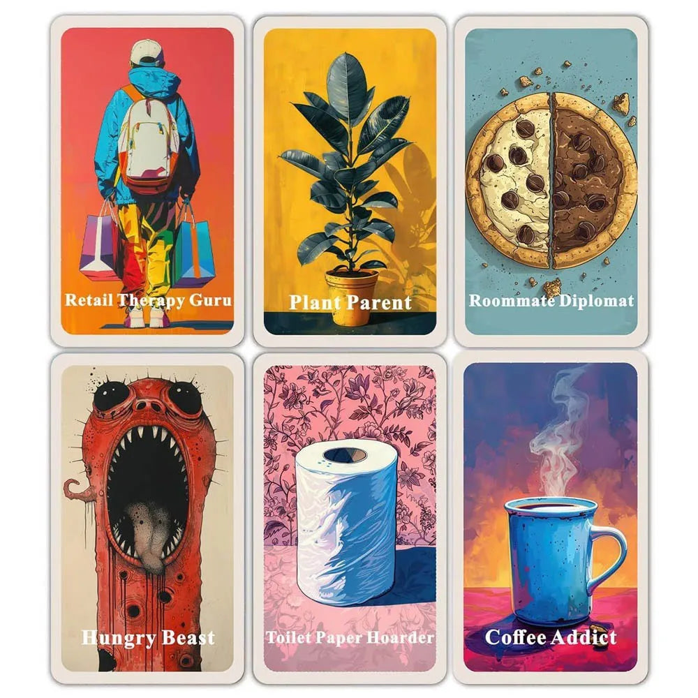 Modern Life Oracle Cards Set, 13x8cm,47 Practical Wisdom Cards for Daily Chaos Management, Humorous Insightful Card Deck
