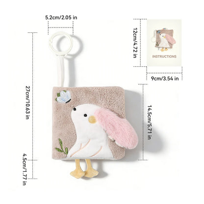 Soft Baby Tissue Box Cloth Book Security Blanket Plush Cube Crinkle Sounds Sensory Toy Mirror Fine Motor Skills 9 Styles Toys