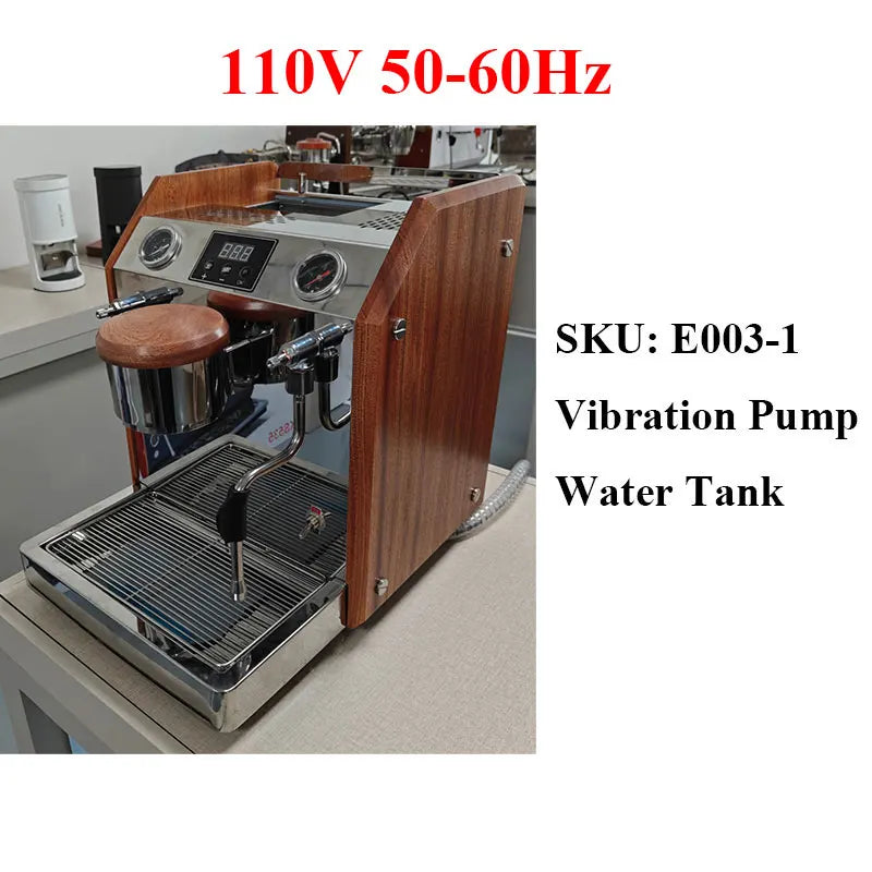 CAFOVO E110 9Bar Commercial Espresso Machine Dual Boiler Rotary Pump PID Control for Café Built-in flow Meter 220V 110V