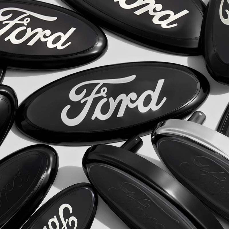 Car Logo Badge Front Rear Grille Hood Bonnet Trunk Emblem Stickers For Ford Focus Mondeo Edge Ecosport Ranger Fiesta Fusion Kuga