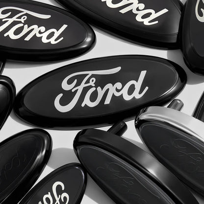 Car Logo Badge Front Rear Grille Hood Bonnet Trunk Emblem Stickers For Ford Focus Mondeo Edge Ecosport Ranger Fiesta Fusion Kuga