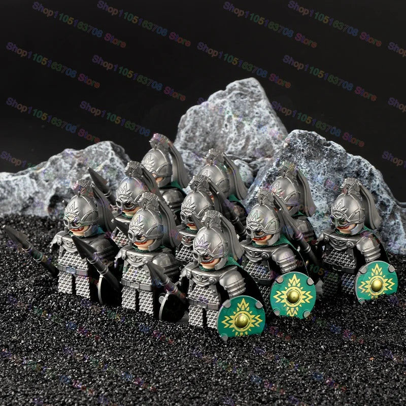 Medieval Knights Building Blocks Warrior Soldiers Crusaders Hospital Teutonic Knight Legion Figures Block Toys Accessories