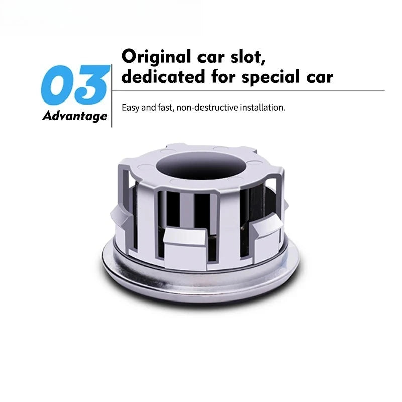 4pcs Magnetic Floating LED Wheel Hub Light Self Generating Center Cap Car Atmosphere Decorative Lamp Auto Wheel Accessories