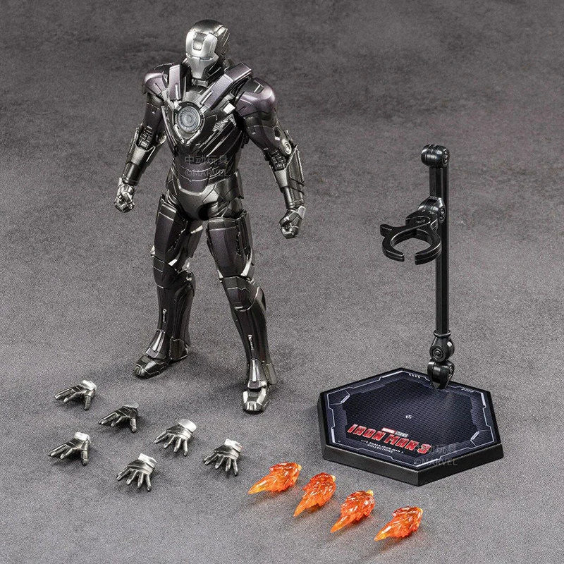 ZD Toys Iron Man MK8 MK34 MK20 MK32 MK31 MK18 MK28 Action Figures Tony Stark Movable Anime Mecha Model Avengers Collection Toys
