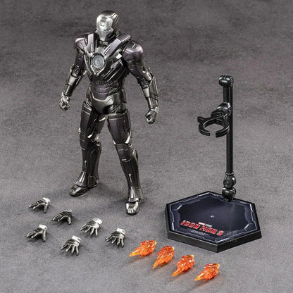 ZD Toys Iron Man MK8 MK34 MK20 MK32 MK31 MK18 MK28 Action Figures Tony Stark Movable Anime Mecha Model Avengers Collection Toys