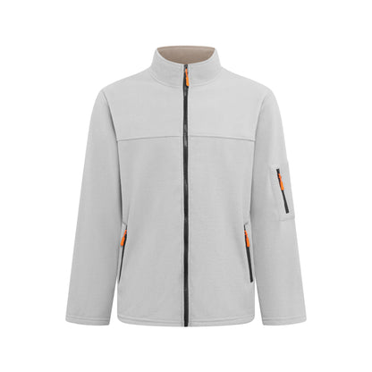  2026 autumn and winter men's new outdoor warm jacket casual sports trend fashionable and versatile solid color jacket