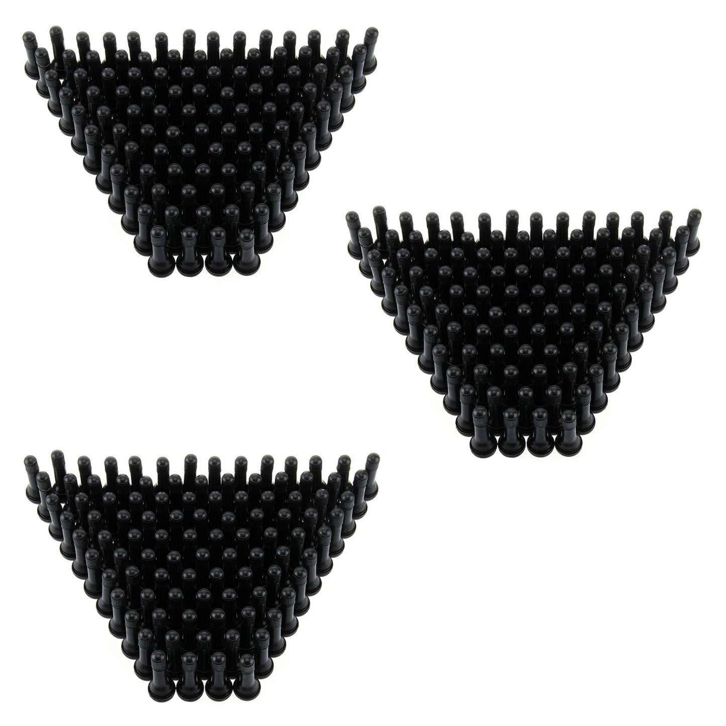 100Pcs TR414 Tubeless Rubber Car Wheel Tire Valve Car Motorcycle SUV Valve Core Stem Rubber Snap-in Bicycle Auto Accessories