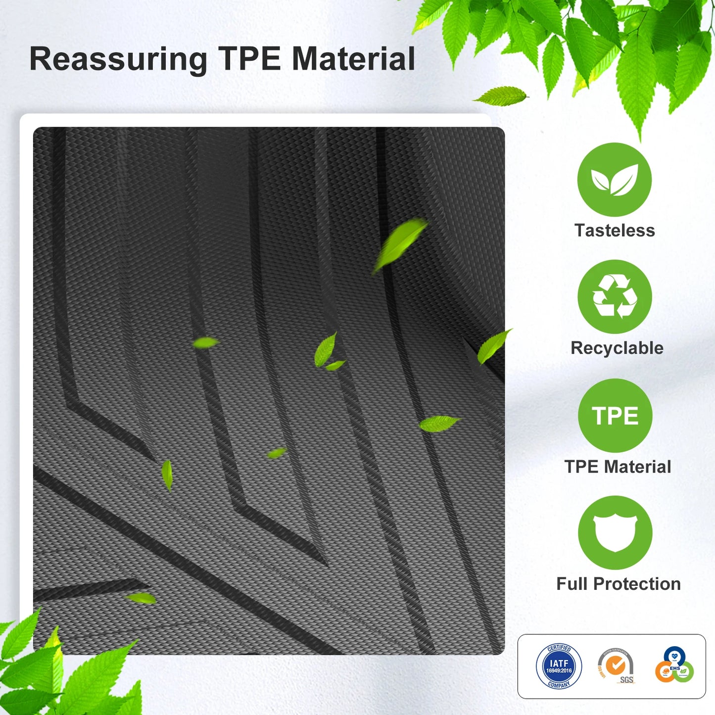 LUCKEASY Right Drive for Toyota Yaris (JP Version XP210 2WD) 2020- 2026 TPE 3D Car Floor Mats Trunk Pad Protective Accessories
