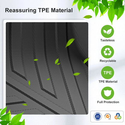 LUCKEASY Right Drive for Toyota Yaris (JP Version XP210 2WD) 2020- 2026 TPE 3D Car Floor Mats Trunk Pad Protective Accessories