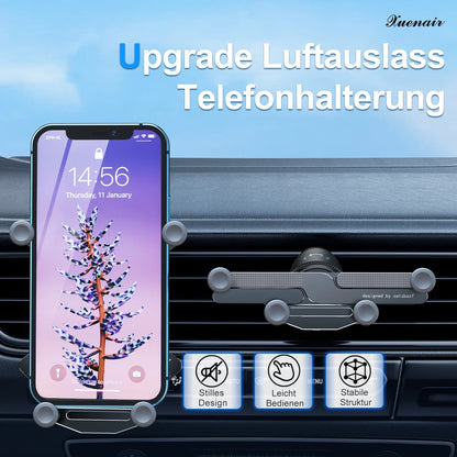 Eary Phone Holders for Your Car With Metal Hook Clip Air Vent Phone Stand Car Mount With 360°Rotating Fits for iPhone Samsung
