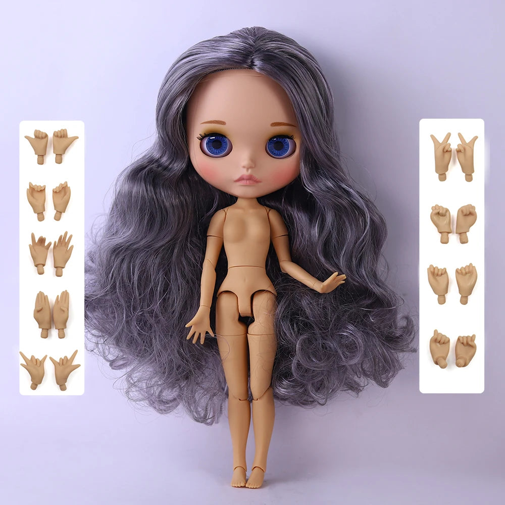 ICY DBS Blyth Doll 1/6 Joint 30cm tan Skin Matte Face Girl Set Doll BJD Toy Gift