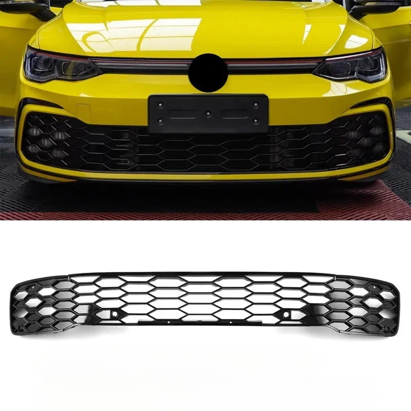 Front Bumper Grill 2021-2023 Accessories for Vw Golf 8 Mk8 R-Line GTI Sports Version Front Air Inlet Grille Fog Lamp Trim Kits