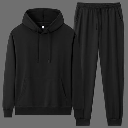 Men's Hoodie Sweatshirt Sets Plus Size 6XL 7XL 100-180kg 100% Cotton Autumn Winter Long Sleeve Sport Suits Big Size Men Clothing