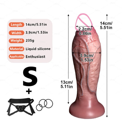 3Sizes Advanced Realistic Soft Dildo Big Thick Fake Penis Silicone Cock Woman Man Vagina Anal Masturbation Suction Cup Sex Toys