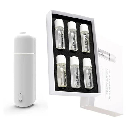 Mini USB Rechargeable Car Aroma Diffuser Scent Machine Fragrance Oil Car Air Freshener Perfume Diffuser Vent Clip