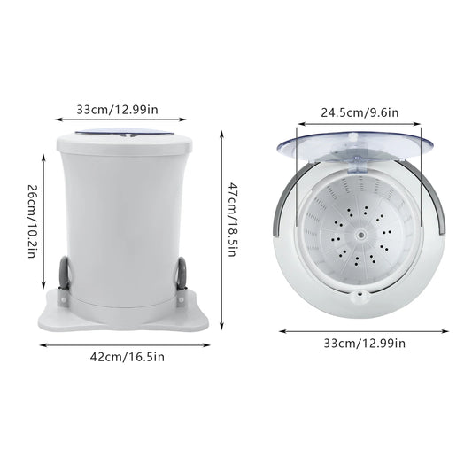 Modern Manual Laundry Dehydrator No Power Required Easy Operation Sturdy Durable Design Large Loading Capacity Efficient Water Removal For Thick Garments Beddings And Daily Clothes Compact Portable Spin Dryer