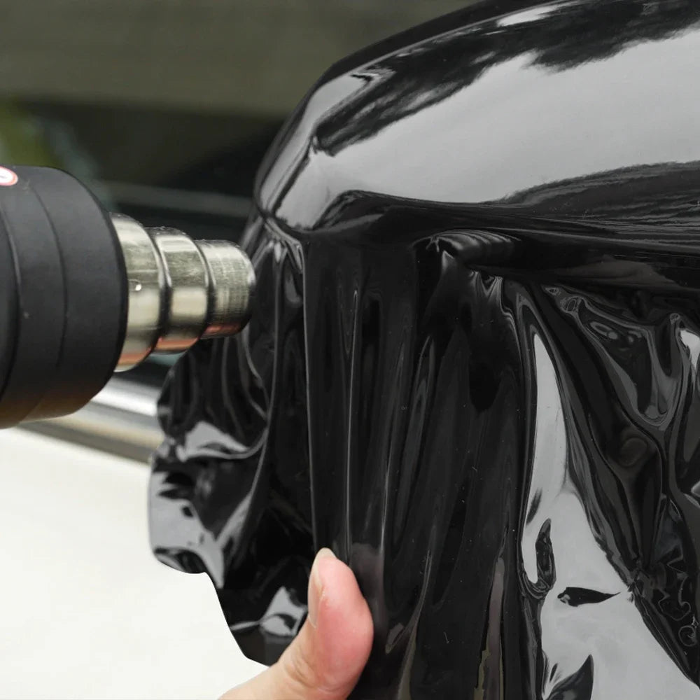 Glossy Black Car Vinyl Wrap Film Personalization Waterproof PVC Car Decoration PET Decal Motorcycle Auto Body Protective Film