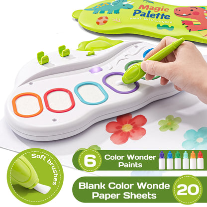 Mess Free Magic Paint Palette Non-Toxic Safe on Skin and Clothes Educational Graffiti Art Toy for Kids Learning Birthday Gift