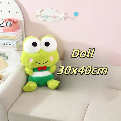 Cartoon Kero Kero Keroppi Plush Toy Lovely Stuffed Big Eyed Frog Plushies Cute Anime Soft Cuddly Doll Sofa Bed Home Decor Gifts