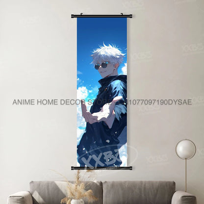 Jujutsu Kaisen Anime Poster Room Canvas Print Hanging Painting Wall Art Megumi Fushiguro Scrolls Picture Home Decoration Mural