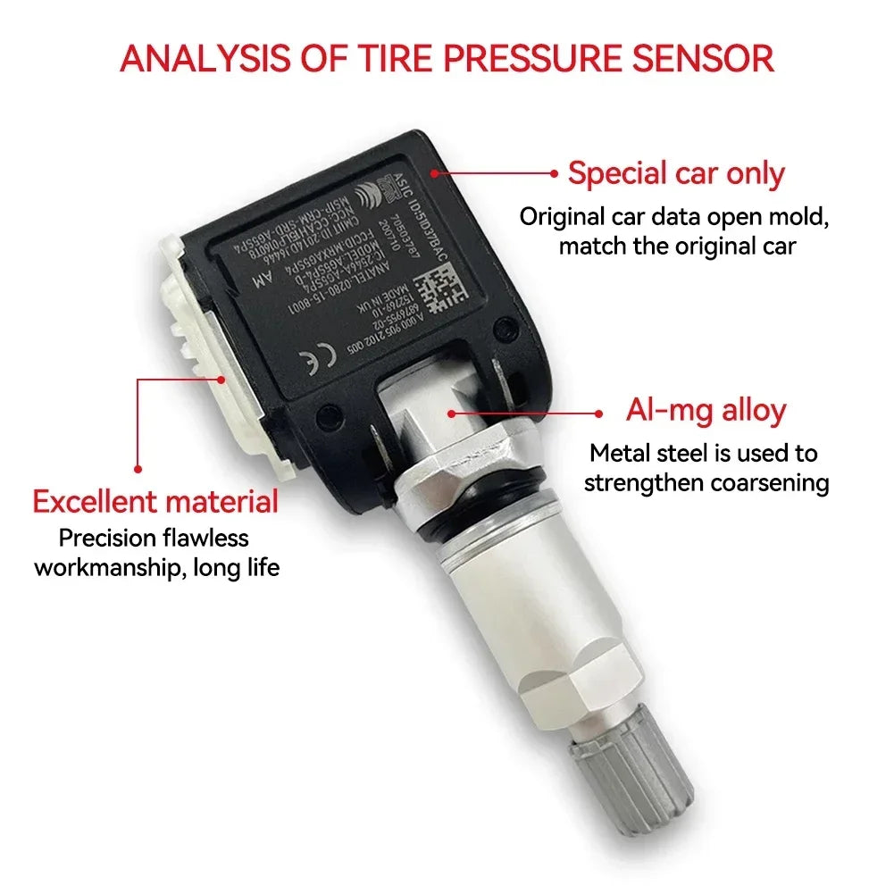 1/4PCS TPMS Tire Pressure Sensor 433MHz A0009052102 For Mercedes-Benz VS30 W177 W247 W213 BMW G30 G20 6887140-01 36106887147