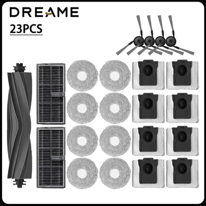 Dreame L40 Ultra / X40 Ultra Complete Vacuum Cleaner Accessories Main Side Brush HEPA Filter Mop Cloths Dust Bag