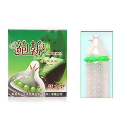 Ultra-Thin Lubricated Condoms Large Particles Ribbed Dotted Granular Passionate Contracepation Sex Toys for Men Penis Sleeves