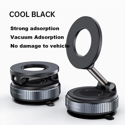 Magnetic Car Phone Holder 360° Rotatable Foldable & Adjustable Magnetic Auto Mount ,Suction Cup Phone Holder for Car/Mirror