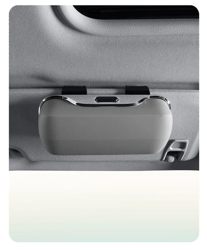 Car Emblem Sun Visor Glasses Case Sunglasses Storage Gift Box For Mercedes Benz AMG GLC W203 W206 W220 W205 W211 W212 W201 W210